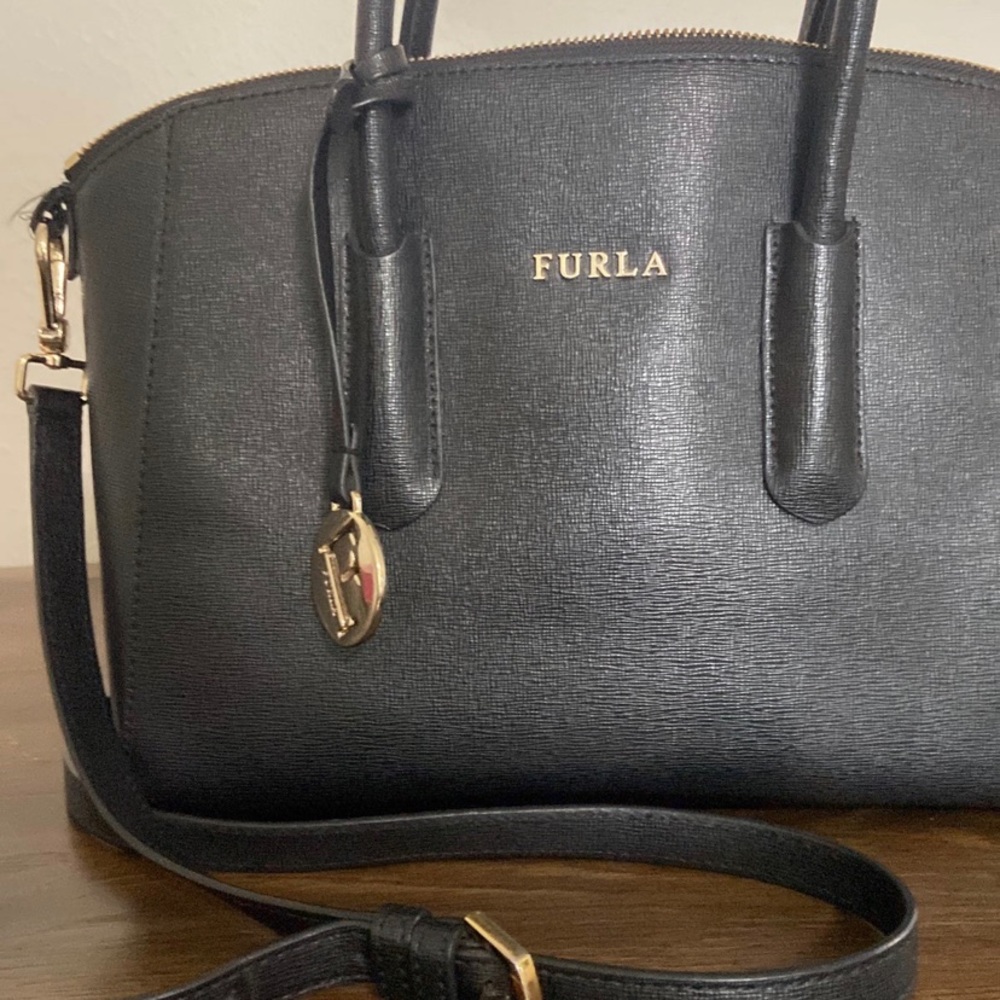 Black Furla Satchel